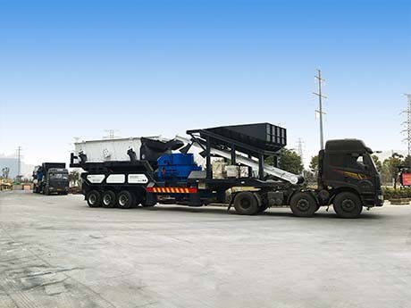 5-20厘米鵝卵石制沙，一小時100噸以下的移動制砂機(jī)型號如何選？