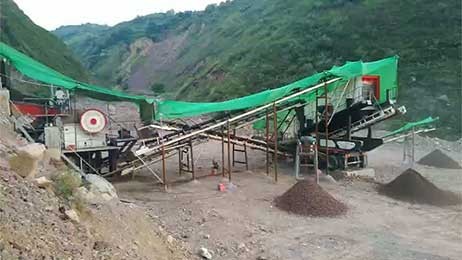 甘肅天水移動(dòng)-固定混合制砂現(xiàn)場(chǎng)視頻