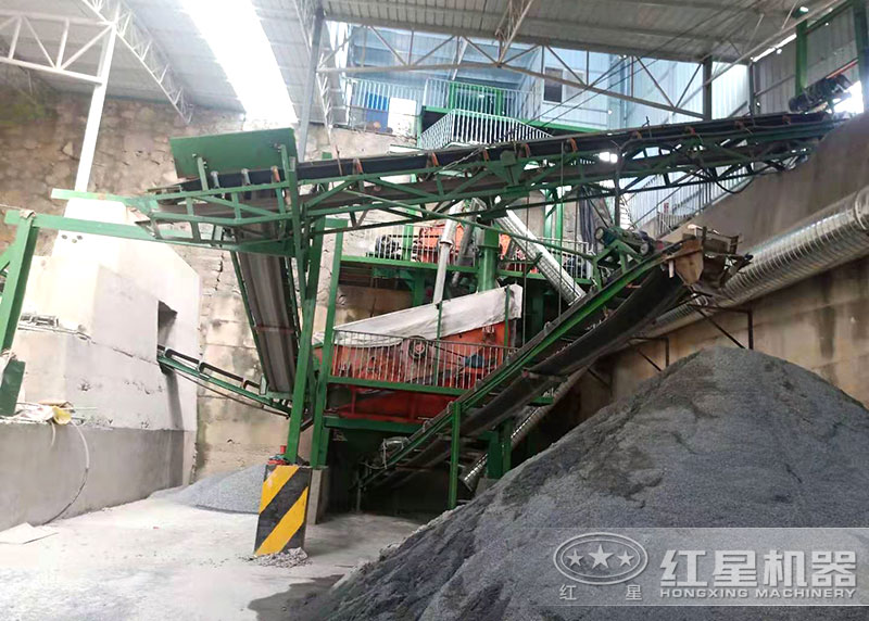 錘式破碎機單機配置一條生產(chǎn)線