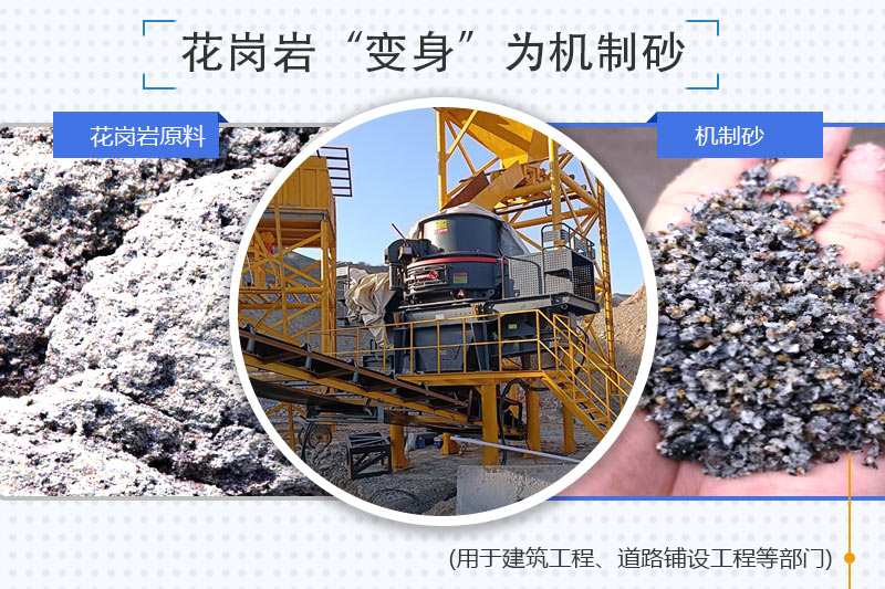 花崗巖制砂生產(chǎn)線設(shè)備_花崗巖機制砂優(yōu)缺點