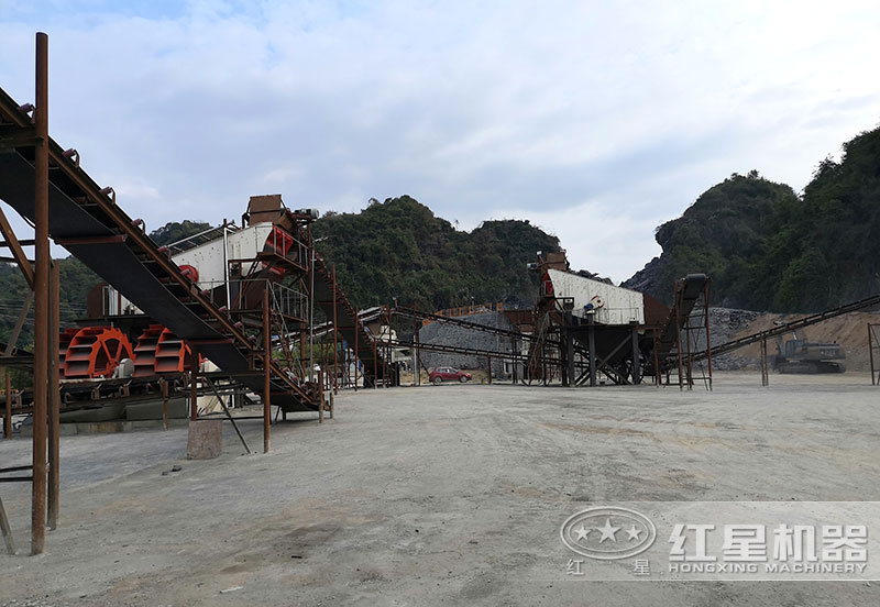 常見一小時(shí)160噸洗砂生產(chǎn)線搭配