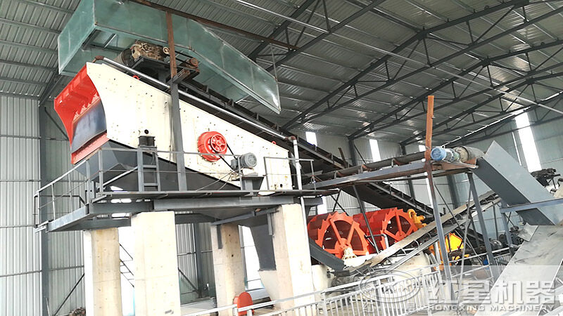 斗式洗砂機多少錢一臺？一小時160噸洗砂生產線配置方案