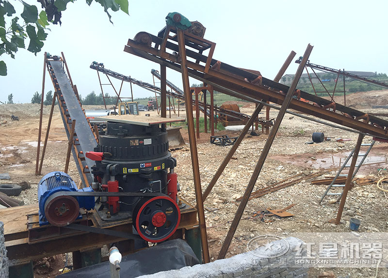 hp500圓錐破時產花崗巖多少噸，多少錢？