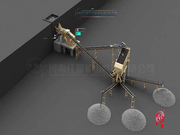 100-120鵝卵石破碎現(xiàn)場(chǎng)圖