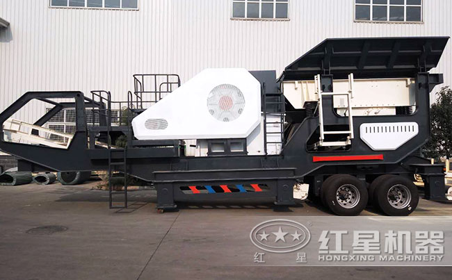 汽車移動(dòng)石子磕石機(jī)
