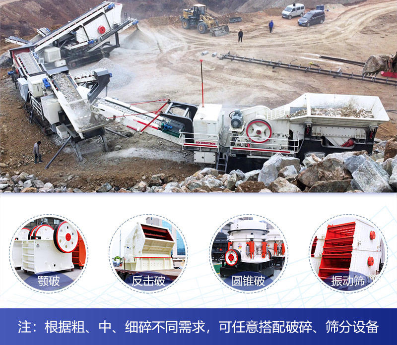 履帶式移動破碎機搭配眾多