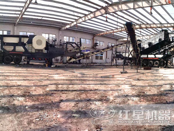 移動制砂車現(xiàn)場