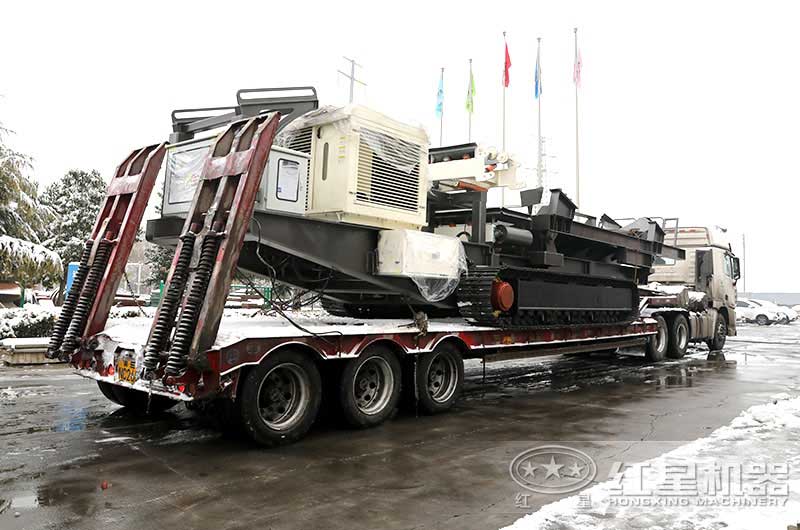 履帶式移動(dòng)破碎機(jī)發(fā)貨圖