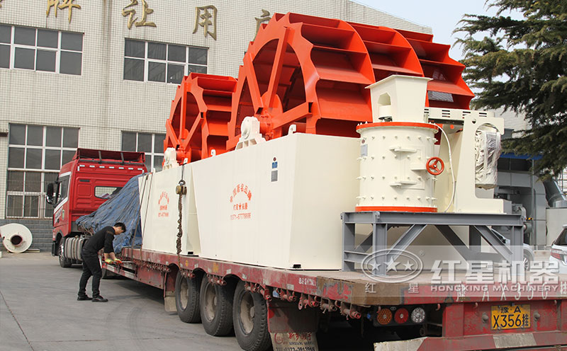 環(huán)保洗砂機設備發(fā)貨圖