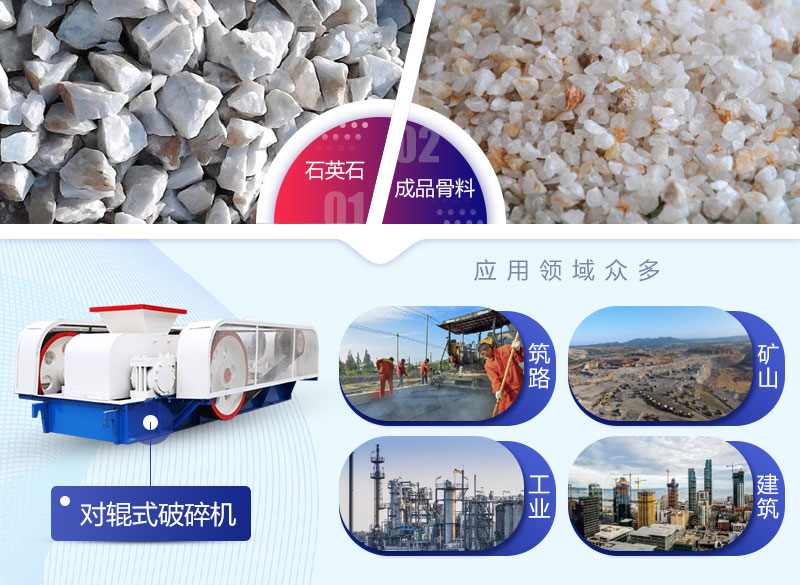 石英石破碎機應(yīng)用領(lǐng)域