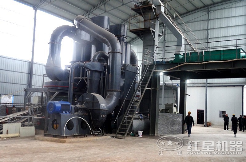 紅星為客戶配置生產(chǎn)的全套磨粉生產(chǎn)線設(shè)備占地面積小