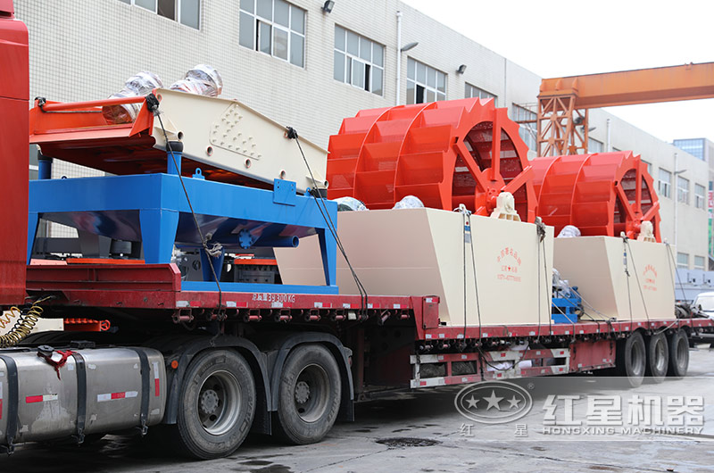 輪式洗砂機發(fā)貨