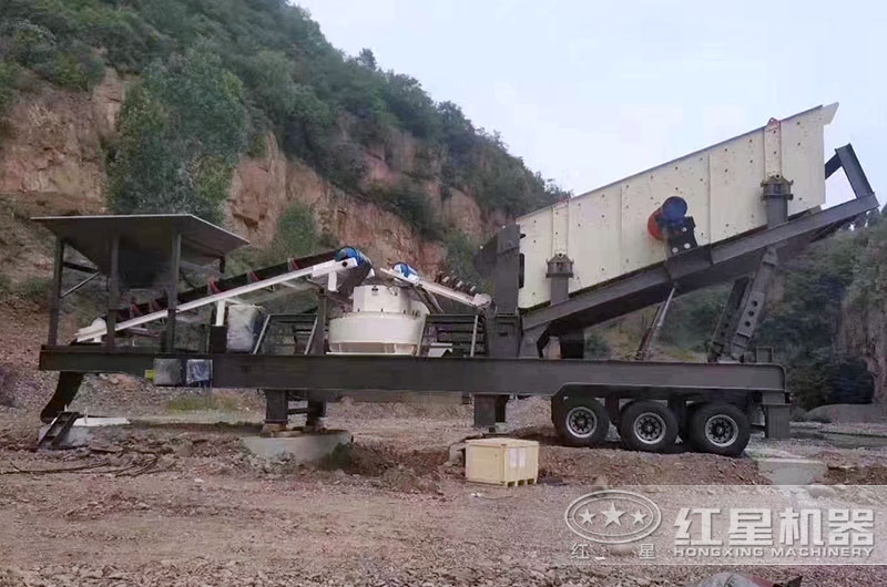 移動(dòng)制砂現(xiàn)場