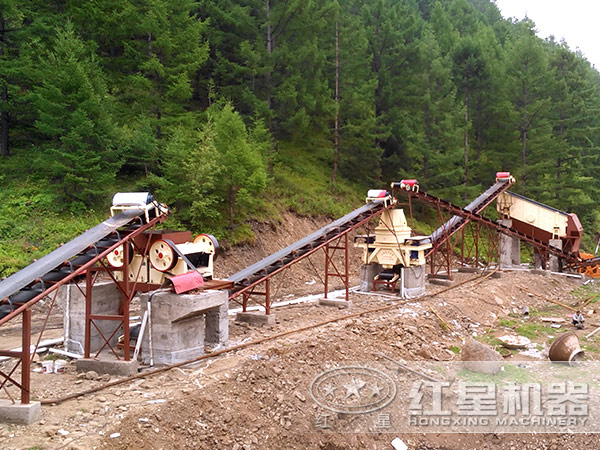 制砂生產現(xiàn)場