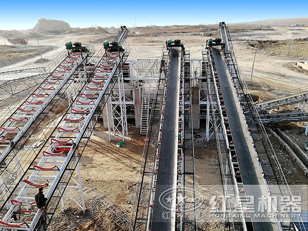 皮帶輸送機(jī)新現(xiàn)場圖