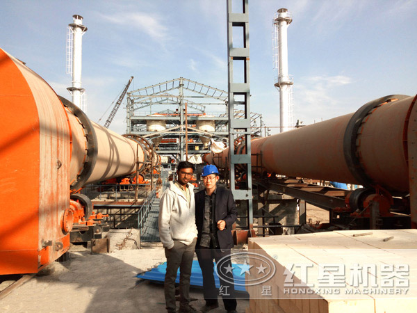 回轉(zhuǎn)窯現(xiàn)場(chǎng)